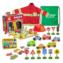 Load image into Gallery viewer, COMMUNITY HELPER: FIREMAN / TRANSPORTATION LEARNING KIT
